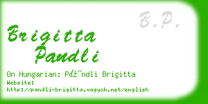 brigitta pandli business card